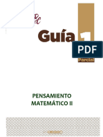 Guía de Estudio Primer Parcial - Pensamiento Matemático II