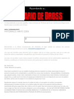 Recordando A - El Diario de Dross - HATEMAILS - MAYO 2006