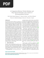 A Comparison Between Tsetlin Machines and Deep Neu