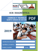 Ciencia Y Tecnología Quinto Grado de Secundaria: Institución Educativa Apellidos y Nombres Grado y Sección Fecha