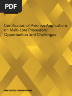 Certification of Avionics Applications On Multi Core Processors Opportunities and Challenges WP