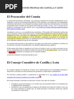 Tema 6. Instituciones Propias CyL. Procurador Del Común, Consejo Consultivo.