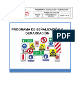 Programa de Senalizacion y Demarcacion