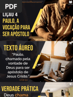 Slides - Lição 4 - Paulo A Vocação para Ser Apóstolo - Canal Texto Áureo