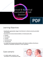 Anatomy Structural Numerical Abnormalities of Cell Division