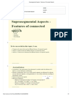 Topic 6 - Suprasegmental Aspects - Features of Connected Speech