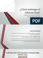 Presentación - Cómo Hacer El Informe Final de EPS