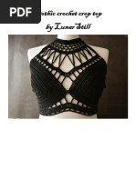 Gothic Crochet Crop Top by Lunarstill