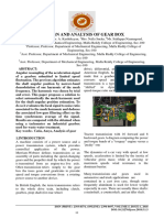 Design and Analysis of Gear Box