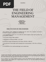 The Field of Engineering Management