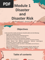 Module 1 Disaster and Disaster Risk