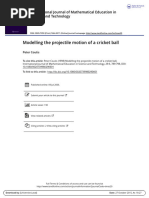 Modelling The Projectile Motion of A Cricket Ball