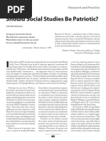 Westheimer - Should Social Studies Be Patriotic