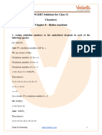 NCERT Solutions For Class 11 Chemistry Chapter 8 - Redox Reactions - .