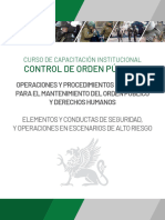 Elementos y Conductas de Seguridad, y Operaciones en Escenarios de Alto Riesgo