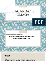 Ppt. Aralin 7. Pag-Uugnay NG Kaisipan Sa Binasang Teksto