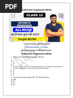 5.arithmetic Progressions MCQs