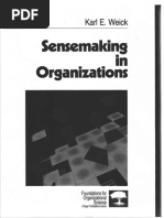 Sensemaking in Organizations (Karl E. Weick)