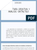 Dossier Escritura Creativa y Sintaxis