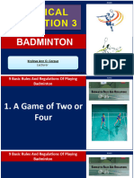 LESSON 1 BADMINTON 2nd