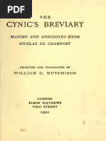 Nicolas de Chamfort, William G. Hutchison - The Cynic's Breviary - Maxims and Anecdotes From Nicolas de Chamfort-Elkin Mathews (1902)