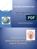 Embriologia: 3º A 9º Mes - Periodo Fetal