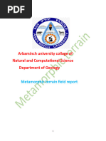 Arbaminch University Collage of Natural and Computational Science Department of Geology