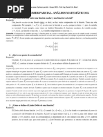 Preguntas de PRIMER Parcial ANALISIS MATEMATICO II UTN Año 2019