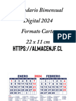 Bi-22x11CM2024 Santos Calendario 2024