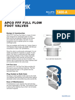 Apco Full Flow Foot Valves FFF Full Flow Foot Valves FFF 1400 - A