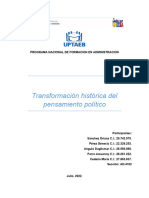 1.unidad - Transformación Histórica Del Pensamiento Político.