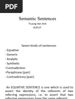 Semantic Sentences