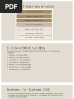 BBA - P14X - Unit1 - Type of E-Commerce