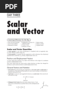 Scalar and Vector: Day Three