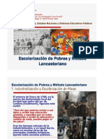 Escolarización de Pobres y Método Lancasteriano. Yépez 2011