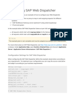 Webdispatcher Configuration