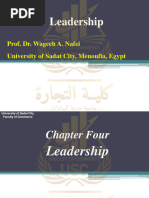 Leadership: Prof. Dr. Wageeh A. Nafei University of Sadat City, Menoufia, Egypt