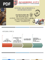 Unit 2 Part 1 Electrical Measurement & Intru