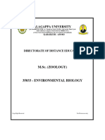 PG M.sc. Zoology 35033 Environmental Biology