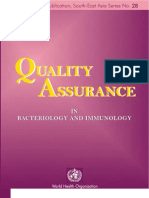 Quality Assurance in Bacteriology and Immunology Quality Assurance in Bacteriology and Immunology 2002