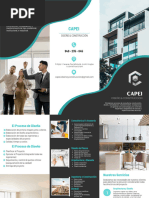 Folleto Brochure. Capei - Diseño & Construccion