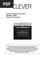 Manual Horno 2585 Clever