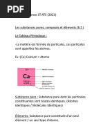 Examen Science Fin Année