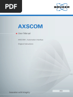 Bruker AXS AXSCOM User Manual DOC-M87-EXX001 V6 Complete