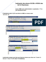 Procedimento de Atualização Das Placas GCOB e HWSA Das OLTs Fiberhome