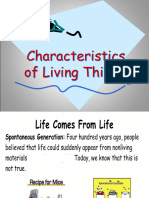 Characteristics of Living Things