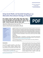 Social Media and Snowball Sampling