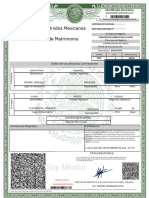 Estados Unidos Mexicanos Acta de Matrimonio: Datos de Las Personas Contrayentes