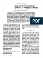 Roy 1988 An Explication of The Philosophical Assumptions of The Roy Adaptation Model