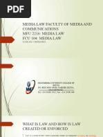 Media Law - What Is Law